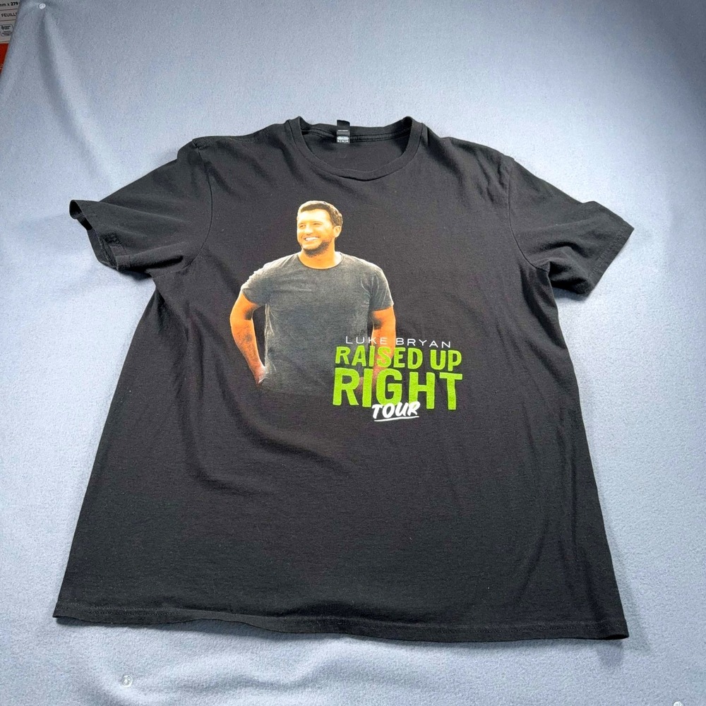 Luke Bryan Raised Up Right 2022 Tour Concert Small T-Shirt Shirt Good Condition‎